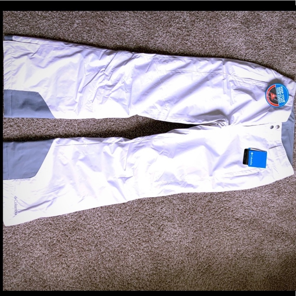 Women’s Small White Columbia Snow Pants - NWT